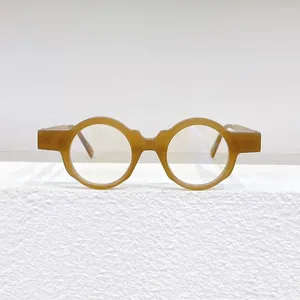 Marcos de gafas de sol K32 Diseño clásico Estilo alemán Gafas ópticas redondas y para hombres Mujeres Lentes personalizables Marco de acetato