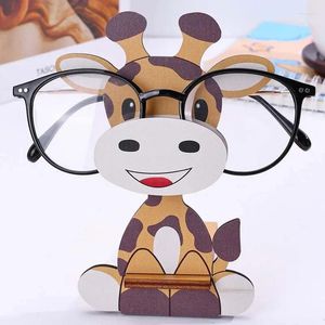 Cadres de lunettes de soleil Ncmama Girafe Lunettes Organisateur Mignon 3D Animal Lunettes Accessoires Dessin Animé Sculptures Lunettes De Soleil Présentoir Étagère Vitrine