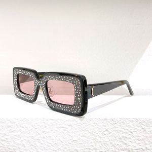 Gafas de sol GG0974S placa retro anti-ultravioleta gafas de diamante cuadradas pequeñas clásicas gafas de sol de moda protección para los ojos gafas de sol de marca al azar