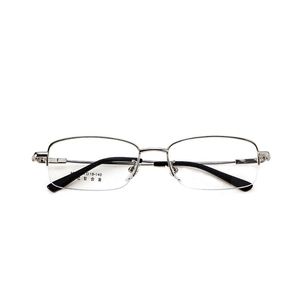 Gafas de sol Halfrim Memory Titanium Frame Anti Blu Light Gafas de lectura ópticas ultraligeras Business para hombres Mujeres 1 1.5 2 2.5 3 3.5 4Sunglas