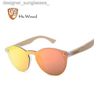 Gafas de sol HU WOOD Nueva llegada Gafas de sol de madera Multicolor Uv Gafas de sol Conducción Lentes de viento tendencia damas personalidad al aire libre gafas de sol L231214