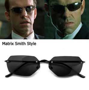 Gafas de sol JackJad Vintage Classic The Matrix Agent Smith Style Gafas de sol polarizadas Hombres Cool Remaches Diseño de marca Gafas de sol De Sol 230704