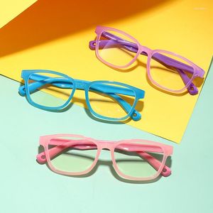 Lunettes de soleil enfants Anti-lumière bleue lunettes Transparent TR90 Prescription cadre UV400 ordinateur écran électronique lunettes pour la lecture