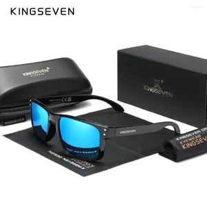 Gafas de sol Kingseven Mirror Lente para hombres y mujeres Uso deportivo Polarización UV400 Protección ocular de la fiesta Decoración de la fiesta Gafas