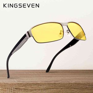 Lunettes de soleil Kingseven Night Vision Lunettes de soleil Men de soleil Goggles Yellow Driving Eyewear Man Polaris Sun Glasses For Night Gafas de Sol T220831