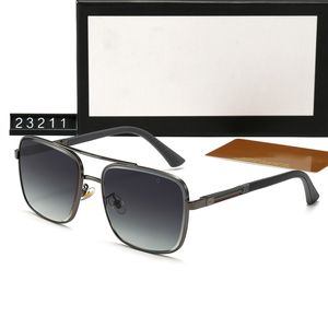 Lunettes de soleil Lunettes de luxe Lunettes de soleil Unisexe Designer Lunettes Sunglasses Sunglasses Retro Frame Design UV400 avec boîte très belle