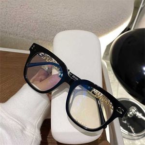 Lunettes de soleil Nouveau Haute Qualité Petit Xiangfeng Noir Grand Cadre Myopie Lunettes Femmes Plaine Outil Magique Visage Rond Minceur 0748 Peut être Équipé de Lentilles