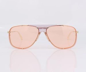 Lunettes de soleil Pilot Metal Cadre Femmes Pink Lens Ivory Tips016120639