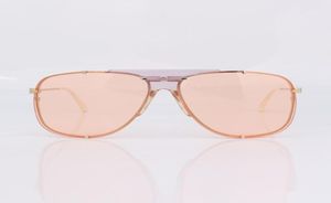 Lunettes de soleil Pilot Metal Cadre Femmes Pink Lens Ivory Tips011109225