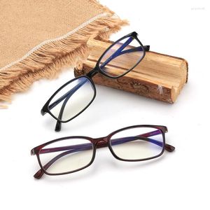 Gafas de sol Gafas de lectura Ancianos Hombres y mujeres Moda antigua Tr90 Marcos ópticos Antifatiga