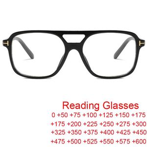 Gafas de sol Retro doble puente gafas de lectura cuadradas hombres mujeres 2022 marca diseñador hipermetropía gafas Anti luz azul UV400 gafas de sol