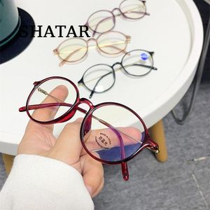 Lunettes de soleil Shatar mode lunettes de lecture femmes Anti-lumière bleue élégante Prescription à la recherche de jeunes ronds pour la presbytie