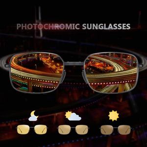 Gafas de sol Gafas Pocrómicas para hombres Mujeres polarizadas 2022 Classic Driving Goggle Anti-Glare Lunette de Soleil219c
