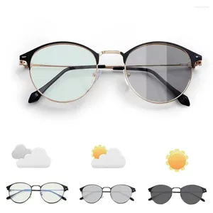 Gafas de sol unisex pocromáticas gafas de protección contra luz azul hombre mujer conducción piloto camaleón sol cambio de color día visión nocturna UV