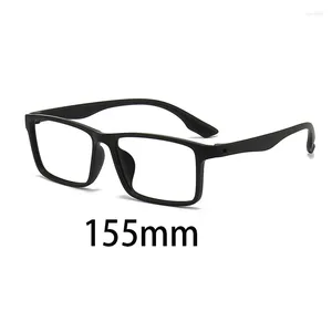 Lunettes de soleil Vazrobe 155mm surdimensionné lunettes lunettes cadre hommes femmes sans vis lunettes mâle ultraléger gris transparent pour lentille optique