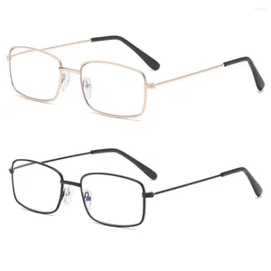 Gafas de sol para mujer, montura metálica, ultraligeras, antirayos azules, gafas presbiópicas, gafas de visión lejana, gafas de lectura