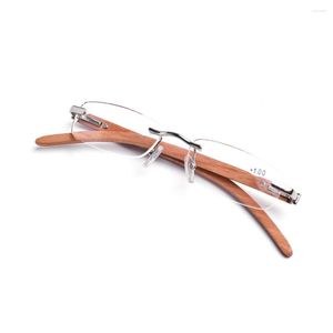 Lunettes de soleil femmes lunettes de lecture sans monture pour hommes loupe 2023 bois acrylique clair