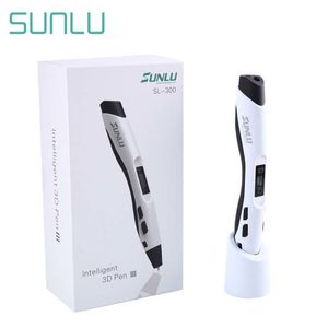 SUNLU 3D IMPRIMER PEN SL 300 DIY Gift Gree Ship With UK UK US Plug 8 Digital Speed ​​Control for Dessin et 220704