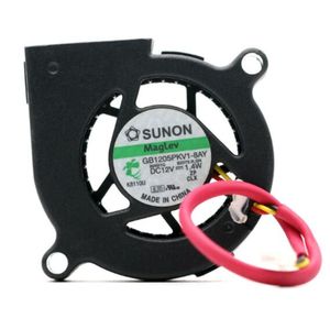 Sunon GB1205PKV1-8AY 12V 1.4W 5020 ventilateur de turbine de dissipation thermique de projecteur à 3 fils
