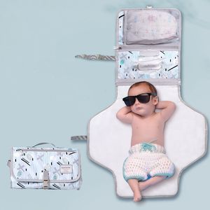 Sunveno Baby Changing Mat Portátil Plegable Lavable Colchón impermeable Cambiando Pad Mats Reutilizable Travel Pad Pañal 791 Y2