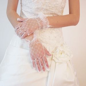 Gants de mariée super à bout de poignet long gants de mariée en tulle dans l'accessoire de mariage en dentelle d'origine