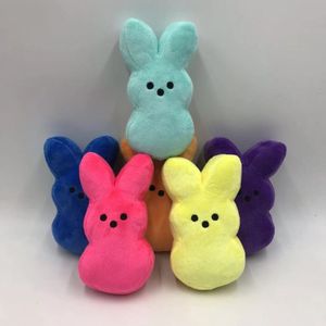 Muñeco de peluche de conejo superbonito de 15cm, muñeco de animal de algodón, dibujos animados para niños, conejo de Pascua, regalo de cumpleaños