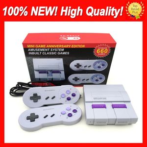 Super Famicom Mini 660 NES SNES SFC TV Console de jeu vidéo portable 2018 Le plus récent système de divertissement Console de jeux Anglais Retail B2816