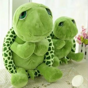 Super Vert Grands Yeux Tortue Tortue Animal Enfants Bébé Anniversaire De Noël Jouet Giftwholesale 20cm animaux en peluche