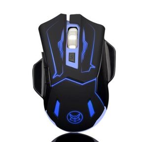 Super Ice Fox USB RECHARGable Wireless Gaming Mouse With Flashling Backlight Q5 Silent Gamer 6D Optical Mice For Desktop PC ordinateur