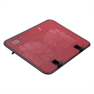 Livraison gratuite Refroidisseur d'ordinateur portable super silencieux Base de refroidissement USB 2 ventilateurs Support pour ordinateur portable de 10 