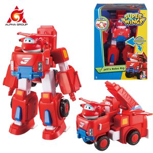 Super Wings 7 Robots Set Transforment Vehicle with 2 Deformation Action Figure Robot Transformer l'avion Toy Kid Birthday Gift 240512