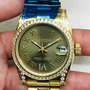 SUPERCLONE Datejust DATE c Sapphire Designer Watch Maquinaria automática Luxury Mens Mechanical Log Golden Green Geneva Es para hombres Relojes de pulsera