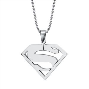 Superman colgante collares de Superman colgantes joyería para hombres mujeres PN-002220w