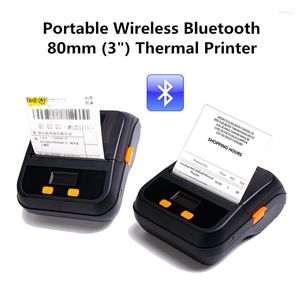 Supermercado Catering Venta al por menor Código de barras Etiqueta de precio POS Factura Recibo USB Portátil Inalámbrico Bluetooth Mini Impresora térmica de 80 mm
