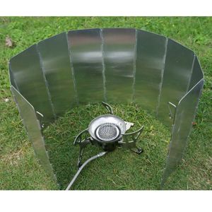 Supplies Gas Stove Shield Wind Bouclier extérieur Picine de camping Braveur en aluminium Bragas de protection contre l'écran de vent