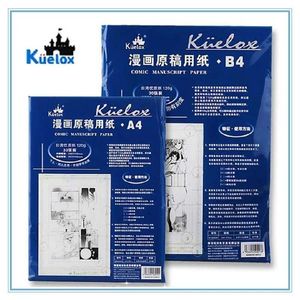 Suministros Kuelox A4/B5 Manga papel de dibujo 120g 30 hojas dibujar cuaderno de bocetos para marcador estudiante arte bosquejo de pintura libro suministros escolares