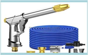 Supplies Patio Lawn Home Gardenexpandable Garden Hose Haut-pression Arrosage Alloy Bose Pun de pistolet A réglable Magic Flexible Car Wash7617767