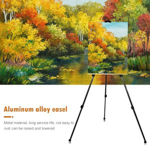 Supplies Portable Adjustable Metal Sketch Easel Stand Foldable Travel Easel Aluminum Alloy Easel Sketch Drawing for Artist Art Supplies