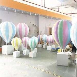 Soporte de personalización globo de aire caliente no inflable led/accesorios de decoración de globos de aire caliente/evento de fiesta arco de globo de aire caliente telón de fondo soporte de fondo de pared de flores
