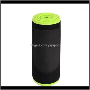 Soporte Mujeres Hombres Entrenador abdominal negro Fácil de usar Cinturón de ejercicio Recortador de cintura con bolsillo Neopreno Entrenamiento Ajustable Sudor Wrap1 Cl 6D9Ro