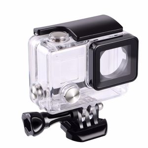 Caméra LCD hottes boîtier étanche pour hero 4 Hero3 sous-marine boîte de protection pour accessoires