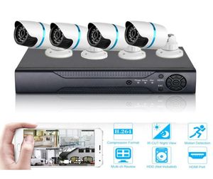Surveillance 4CH AHD 1080N DVR système jour nuit étanche Kit de caméra extérieure CCTV systèmes de sécurité à domicile 2078669