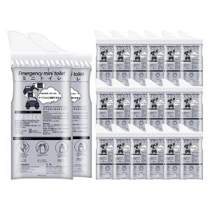 Sacs d'urinoir jetables de survie 20 pièces, Mini toilette d'urgence de 700ML pour la confiture de voyage en route de Camping, sacs d'urine, sacs de pipi, urinoirs de voyage