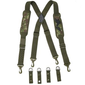 Suspenders MELOTOUGH Tactical Suspenders Tactical Braces for Duty Belt with Padded Adjustable Shoulder Military Tactical Suspender 230717