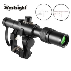 Svd 3-9X26 Portée Tactique Rifle Scopes Rouge Illuminé Optique Sight Ak Airsoft Spotting Riflescope pour Fusils Chasse