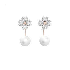 Swarovskis Boucles d'oreilles Designer De Luxe Mode Femmes Qualité Originale Charme Boucle D'oreille De Haute Qualité Hirondelle Lati Sha Fleur Boucles D'oreilles