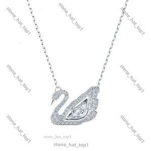 Collier swarovskis Designer Femmes Colliers de pendentif original avec flexibilité en cristal et chaîne de collier rebondissant Cœur de cygne de haut niveau Gift 3994