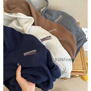 Pulls Ensembles de vêtements pour enfants Sweats à capuche Épaissir Mode Hiver Automne Fille Garçon Vêtements Bébé Enfant Coton Outwear Hauts Enfants 2-7 ans sweat à capuche