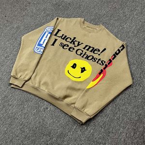 Sudaderas para hombre para mujer diseñador sudaderas con capucha moda streetwear cpfm kanyes graffiti cara sonriente impresión jersey manga larga niños ver ghots otoño invierno felpa redonda n