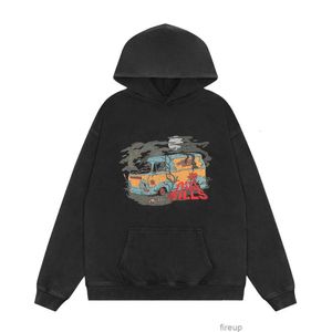 Sudaderas para hombre para mujer diseñador sudaderas con capucha moda streetwear galerías departamentos american high street vintage car print hombres mujeres suéteres con capucha sueltos